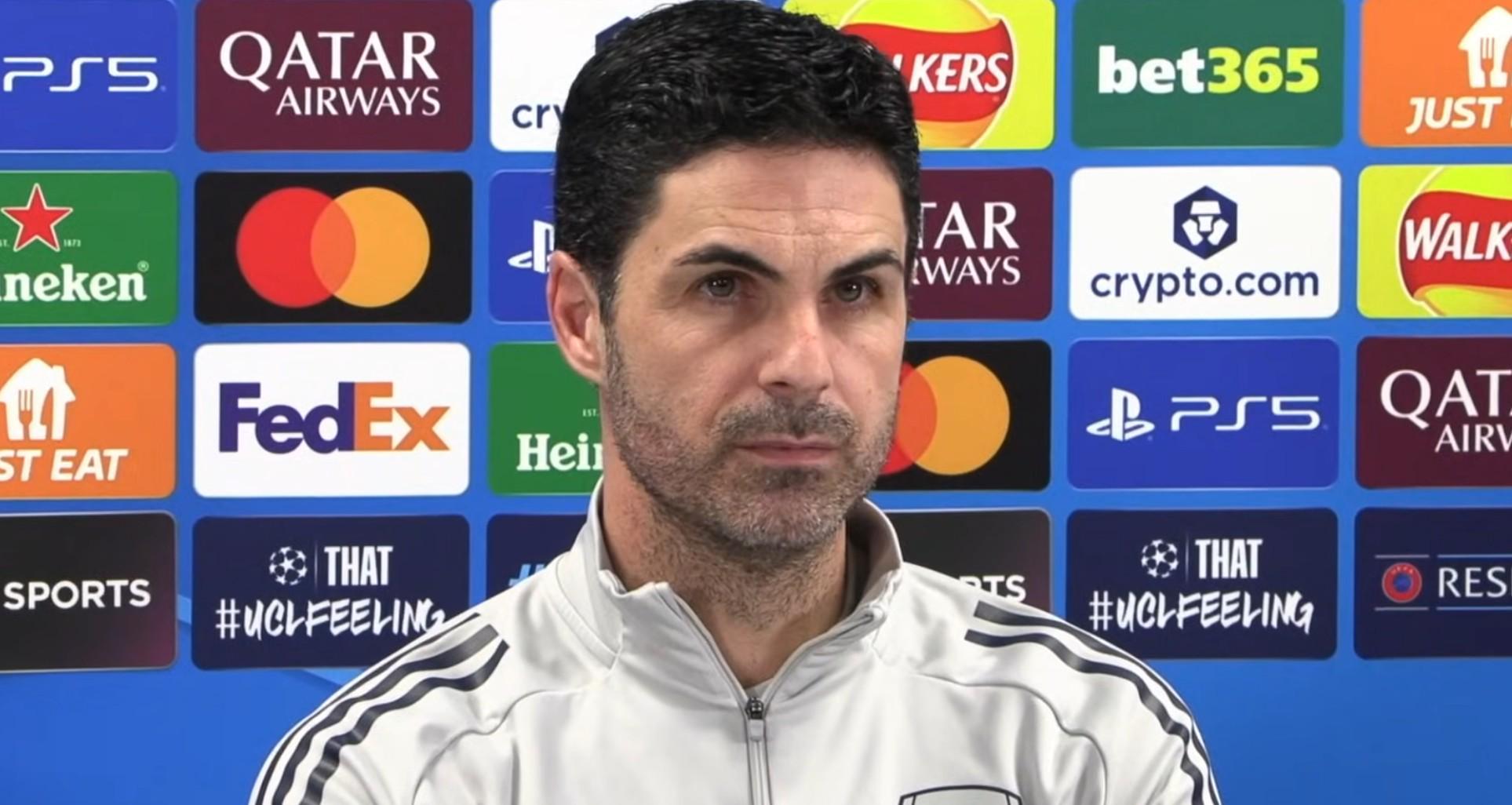 火狐电竞登录入口-阿尔特塔：萨利巴和廷贝尔有些小伤在身，他们无法出战凯拉特